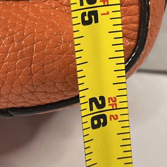 MICHAEL KORS Orange Satchel Crossbody Pebbled Leather Gold Hardware Flap… - Picture 6 of 16